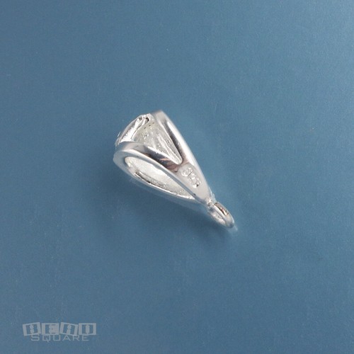 Conector de fianza colgante de cristal de circonita cúbica de plata esterlina con bucle abierto 5,5 x 13 mm #33373 - Imagen 3 de 4