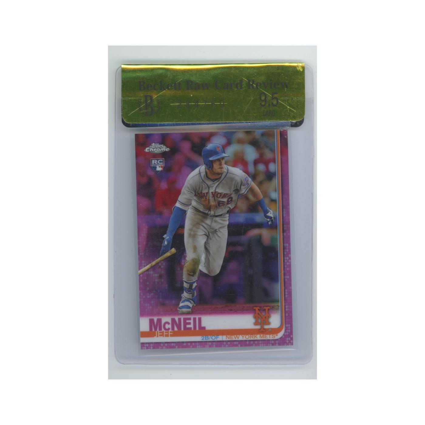 Jeff McNeil Rookie Beckett 9.5 2019 Topps Chrome #152 New York Mets NM