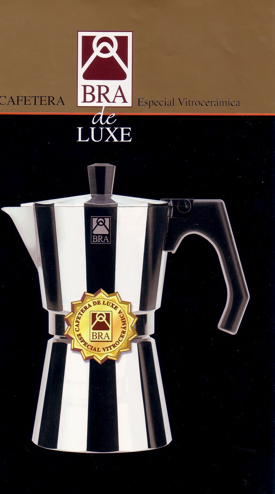 Cafetera Italiana 03Tazas Aluminio De Luxe - Bra En Oferta Bra Cafetera Bra Luxe 3Tza. 170571