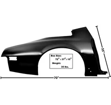 1975~1981 Firebird Quarter Panels Right Side w/Side Marker Hole Dii 1066KA