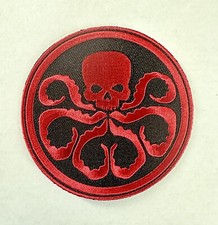 X-Large Official Marvel Comics Hydra Symbol Crest Iron on Applique Patch 3.5”