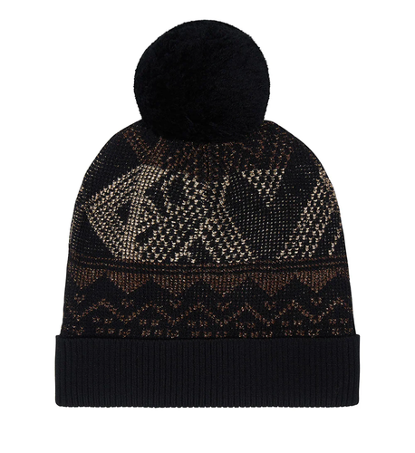 NEW CAMILLA FLIGHT OF AMUN-RA WOOL KNIT BEANIE W/ POM POM - Afbeelding 1 van 5