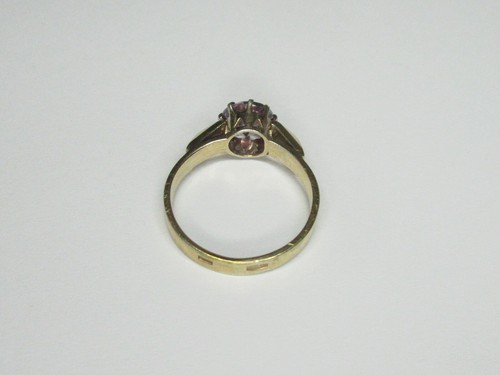 Vintage USSR sterling silver ring 875 star, alexandrite, 4,0 gr, ring size 10 - Picture 6 of 11