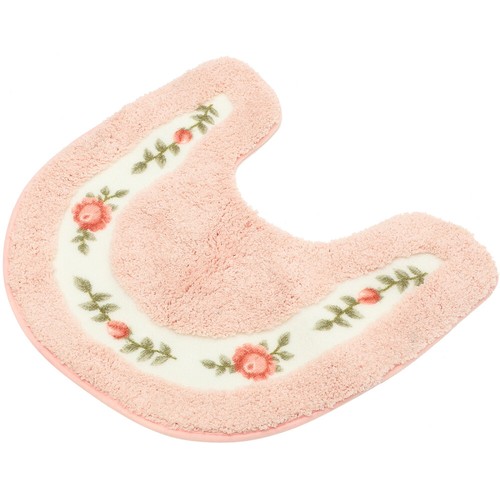 Pink Bath Mat Machine Washable Rugs Nonslip Toilet Cushion eBay