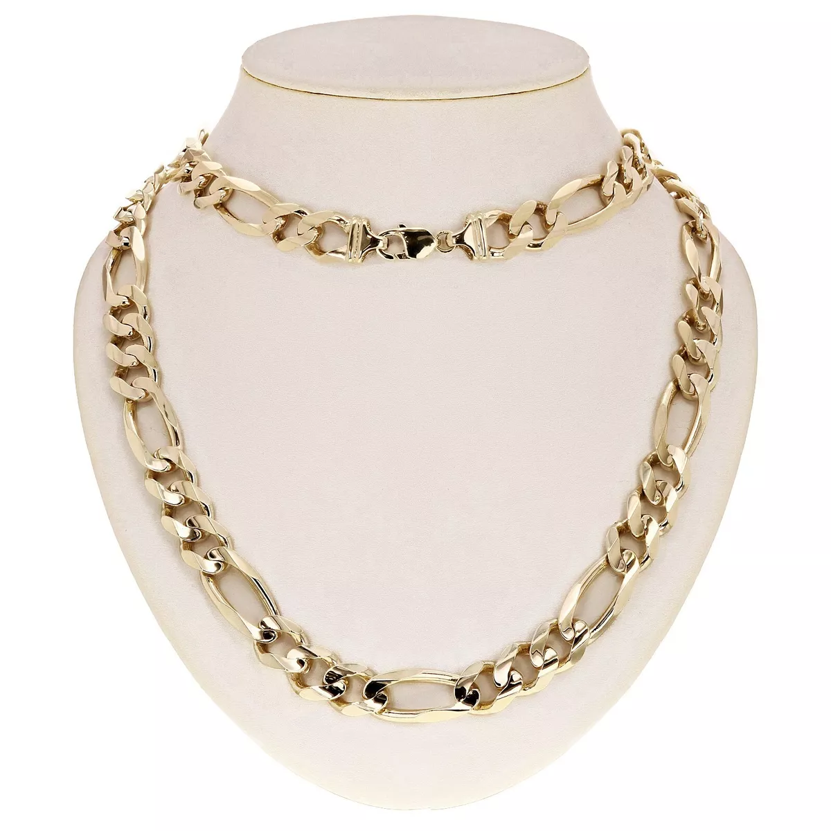 10k solid gold figaro chain deals