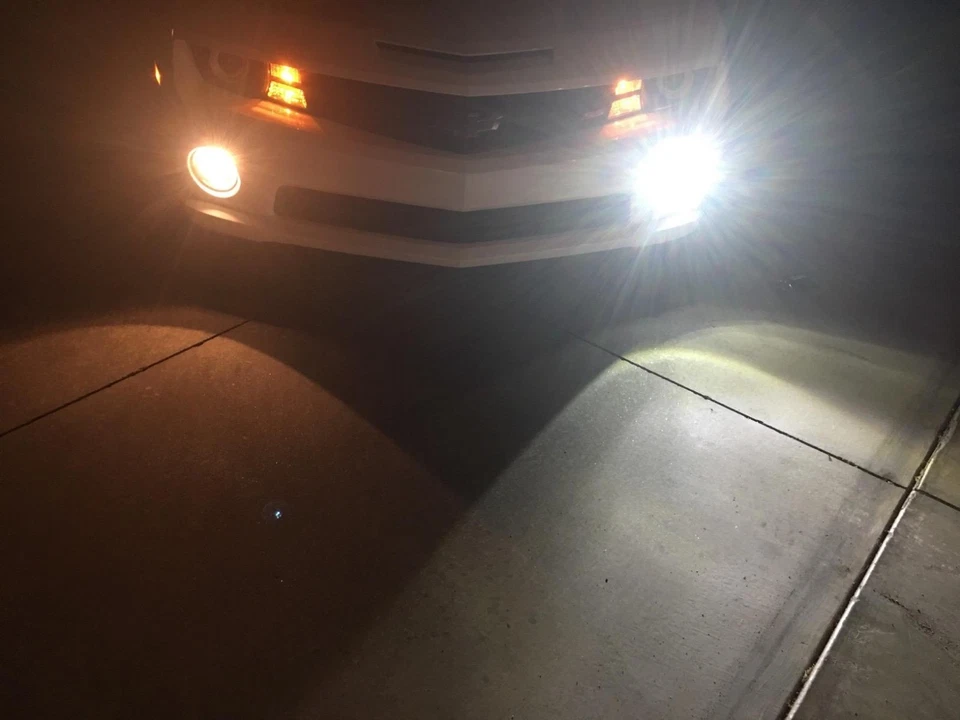 Lámpara antiniebla de conducción Allá Lighting 6000K H3 blanca brillante de repuesto Foto 3 de 4