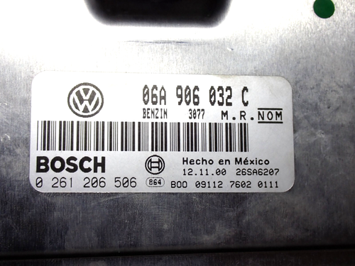 00-01 Volkswagen Beetle 1.8t M/T Engine Computer 06A 906 032 C - Picture 4 of 4
