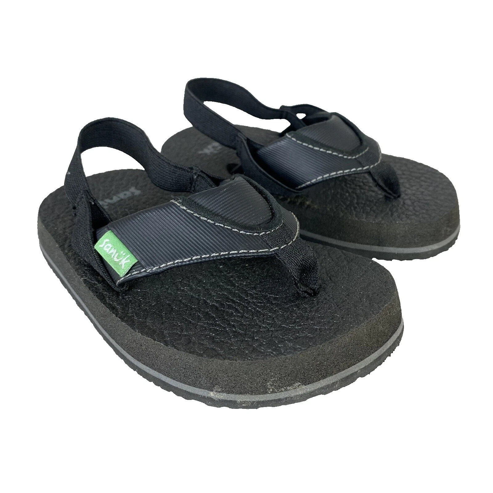 Sanuk Preto Sapatos de Bebê