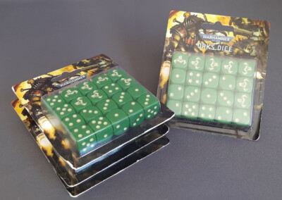 4x Orks Die Dice Würfel Set Xenos 40k Warhammer Games Workshop