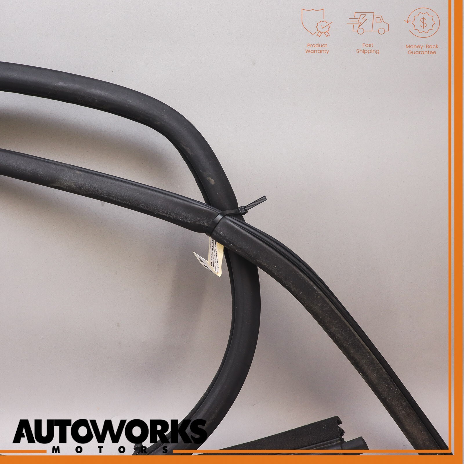 03-08 Maserati Quattroporte M139 Rear Left Door Weatherstrip Rubber Seal OEM