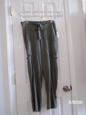 New Womens Cali 1850 Los Angeles L Green Dress Pants PERFECT!!!  Condition!!!