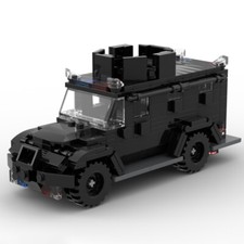 MOC: Vehículo SWAT con ruedas para uso militar y policial 300 piezas