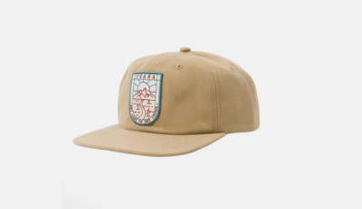 PRANA GAZIN PATCH HAT camel color  Get lost To Get Found   SnapBack One Size