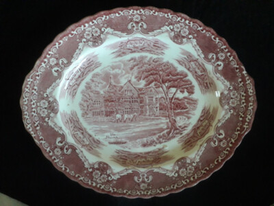 Grindley English Country Inns rot Servierplatte / Servierteller - sehr gut!