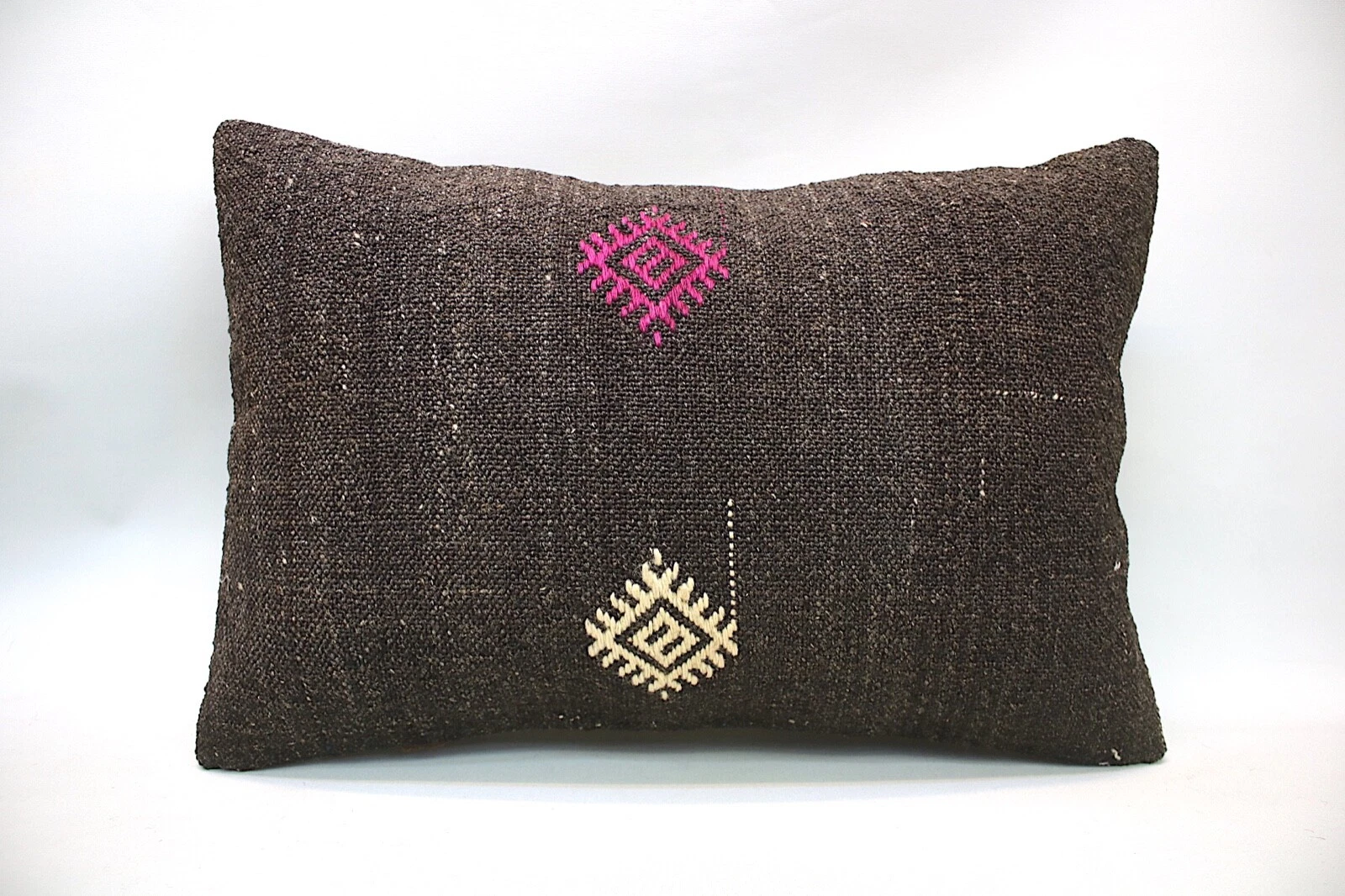 Kilim Sofa Pillow, 16x24 inc, Decorative Throw Pillow, Handmade Vintage Pillow