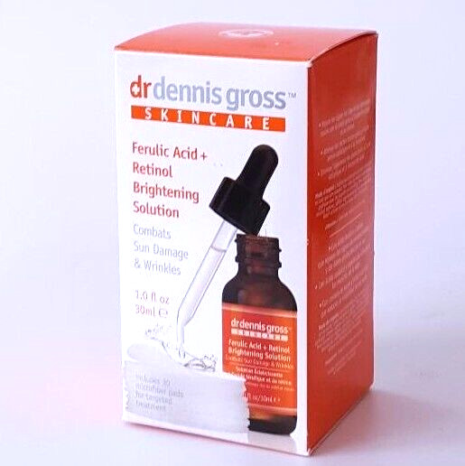 Dr. Dennis Gross Ferulic Acid + Retinol Brightening Solution 1 OZ  + 30ct Pads!