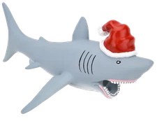 Tree Buddees Great White Shark Christmas Tree Topper - Large 10" Hinged Magnetic
