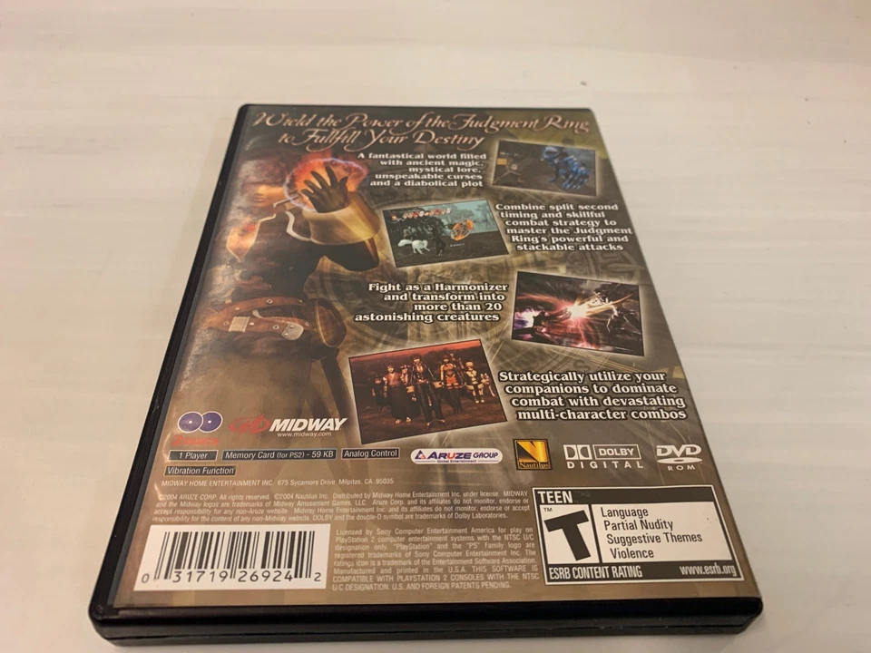 Shadow Hearts: Covenant (SONY PlayStation 2, 2004) - Juego de 2 discos en caja original Foto 4 de 4