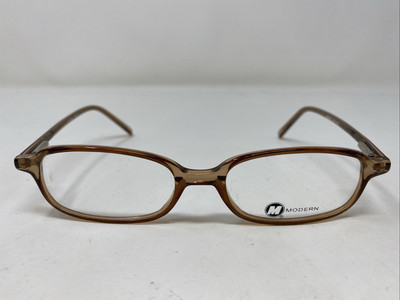 Modern Optical RIGID BROWN 49-17-140 Plastic Full Rim Eyeglasses Frame G585
