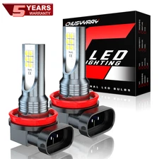 LED H11 H16 H8 Fog Light Bulbs for Honda Acura Toyota Bright 6000K WHite