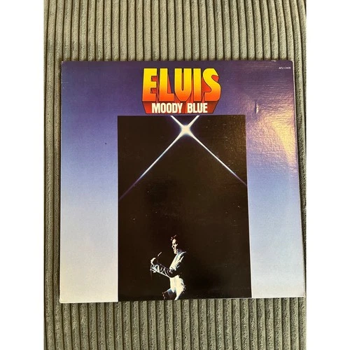 Elvis Presley Moody Blue Vinyl Record AFL1-2428 Blue Vinyl Vintage Collectible