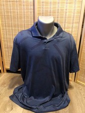 Nike Golf SS Men's Polo Shirt Dri-Fit Solid Dark Blue XL Standard Fit H41