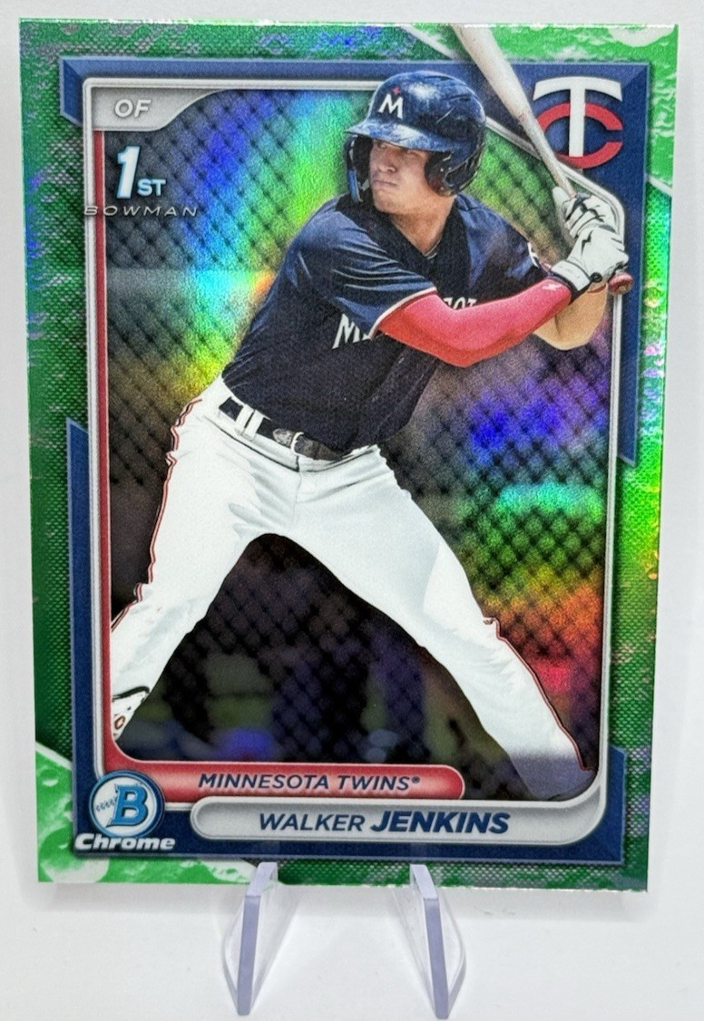 2024 Bowman Chrome Prospects Walker Jenkins BCP-43 Minnesota Twins Lunar Glow