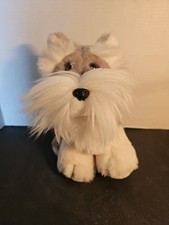Vintage Russ Schnaps the Schnauzer Plush Gray Dog Clean Cute Stuffie