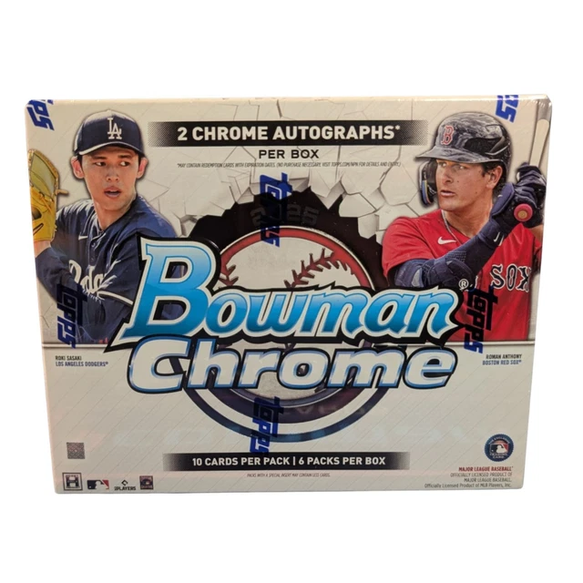 2025 TOPPS BOWMAN CHROME BASEBALL CARDS  HOBBY BOX  **RIP & SHIP* LIVE ON STREAM