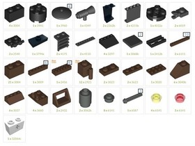 *BRAND NEW* LEGO My Own Train LOCOMOTIVE BROWN BRICKS 3746 POLYBAG *Old BROWN*