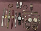 Vintage Watch/Pocketwatch Lot Collection Parts Or Repair Timex Helbros GF Bezel
