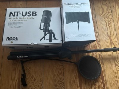 Rode NT-USB mit Zusatzständer & Portable Vocal Booth