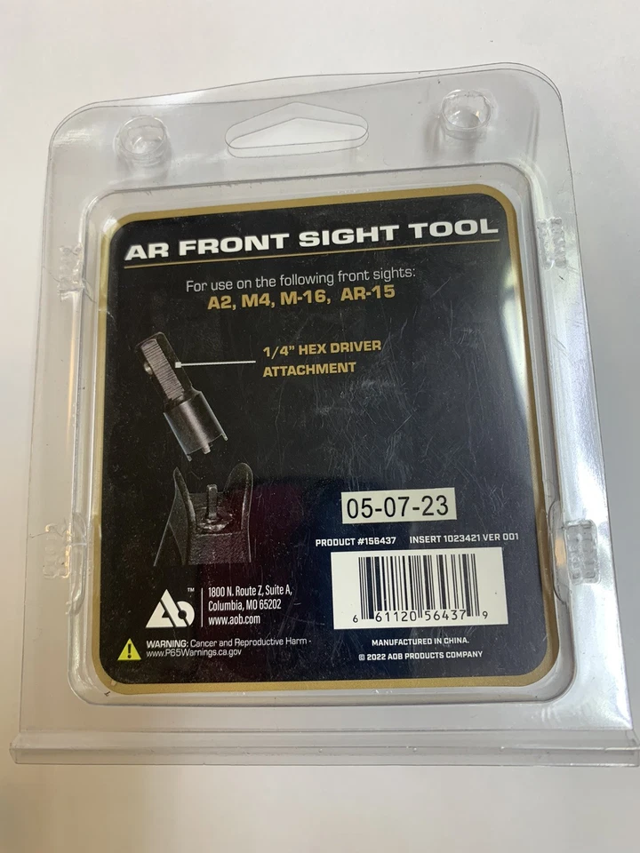 RIFLE FRONT SIGHT TOOL - WHEELER #156437 — 第 2/2 张图片