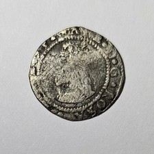 1560-1 Elizabeth I Hammered Silver Penny. Cross Crosslet. Rarer Bust 1H. s.2558