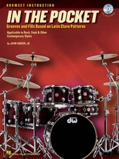 In the Pocket Drum Lessons Latin Rumba Samba Bossa Nova Hal Leonard Book CD