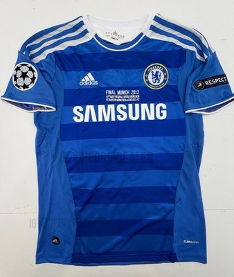 2012 Final Chelsea Home Retro Jersey Drogba #11 Munich Final