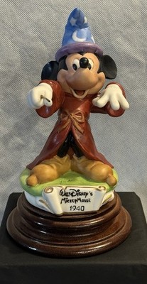 Vintage Capodimonte Disney Sorcerer s Apprentice Mickey Mouse Figurine with Box