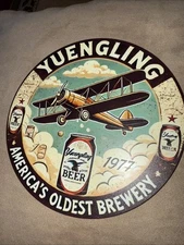 “Yuengling” Beer - America’s Oldest Brewery With Airplane In Center 7.9”x7.9”