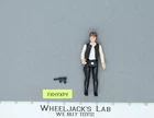 Han Solo BIG HEAD 100% Complete Star Wars 1977 Kenner Action Figure NO REPRO