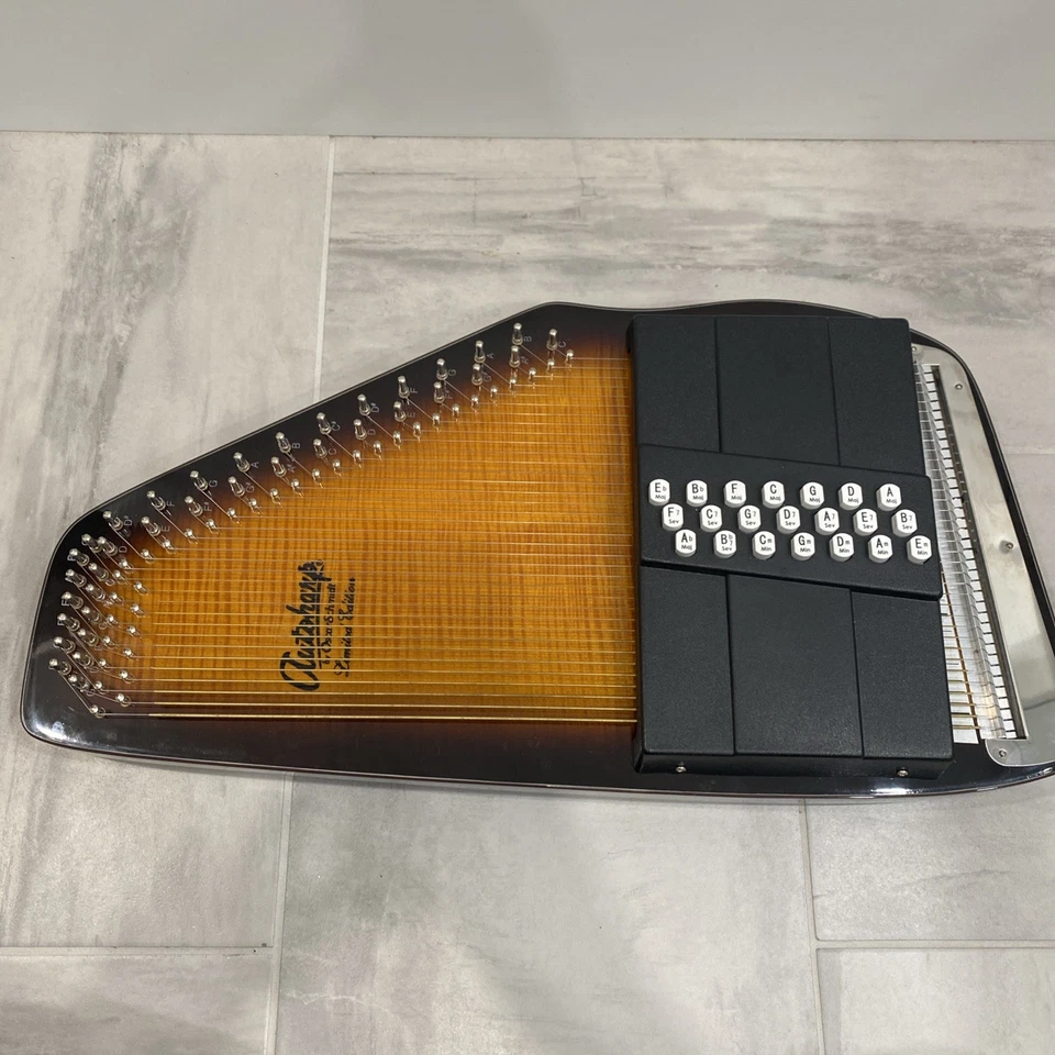 Oscar Schmidt OS150FCE Appalachian 21 Chord Electric Autoharp, Sunburst, Limited - Image 3 of 4