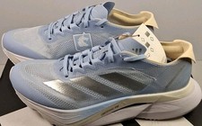adidas JP7914 W-Size 6 Adizero Boston 12 Running Shoes, Grey/Silver/Vanilla