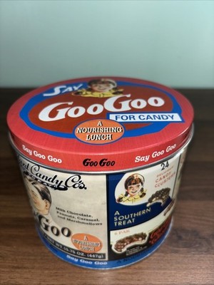 Vintage Goo Goo for Candy Tin Standard Candy Co Nashville, TN Clusters Lunch