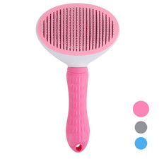 Self-Cleaning Pet Hair Removal Comb for Cats and Dogs Grooming Brush