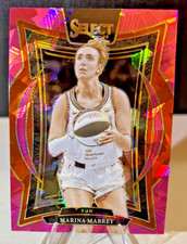 2025 Panini Select Marina Mabrey Pink Cracked Ice Concourse #71 Connecticut Sun