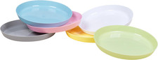 Set Di 6 Piatti Riutilizzabili in Pastello, Diametro 18,5 Cm, in Materiale PP, L