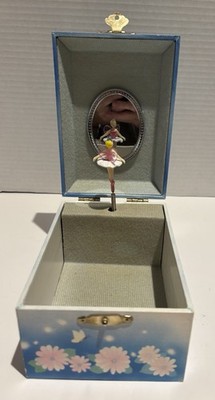 Vintage 2000 Dancing Fairy Music Jewelry Box Working Plays Twinkle, Twinkle