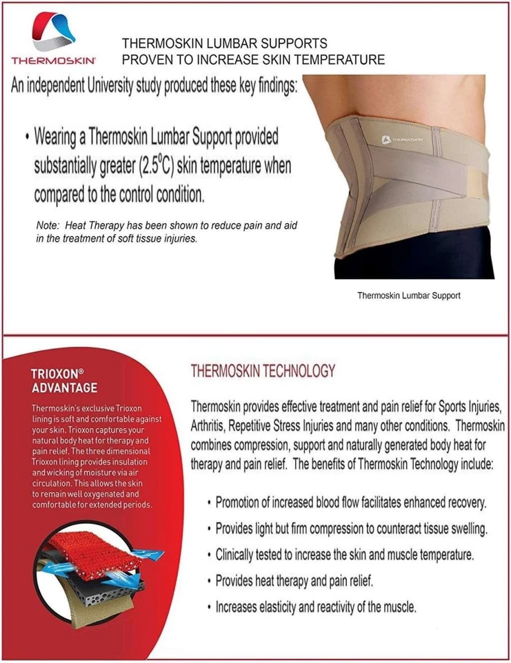 Soporte Lumbar Ajustable Termopiel, Beige Tamaño: X-Pequeño Foto 3 de 3