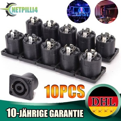 Speakon Buchse Panel Mount Socket Connector 4-Pin Für Verstärker Racks Baffler