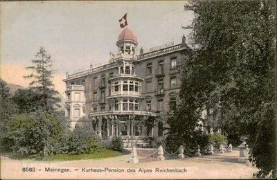 Postcard Postcard of Kurhaus-Pension des Alpes Reichenbach, Meiringen