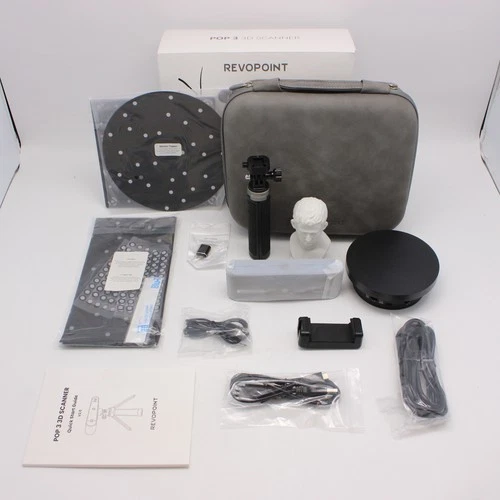 Revopoint Pop 3 Standard Edition 3D Scanner In Black w/ Turntable and Case